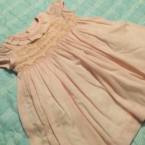 Baby Pink Smock Dress 6 MON